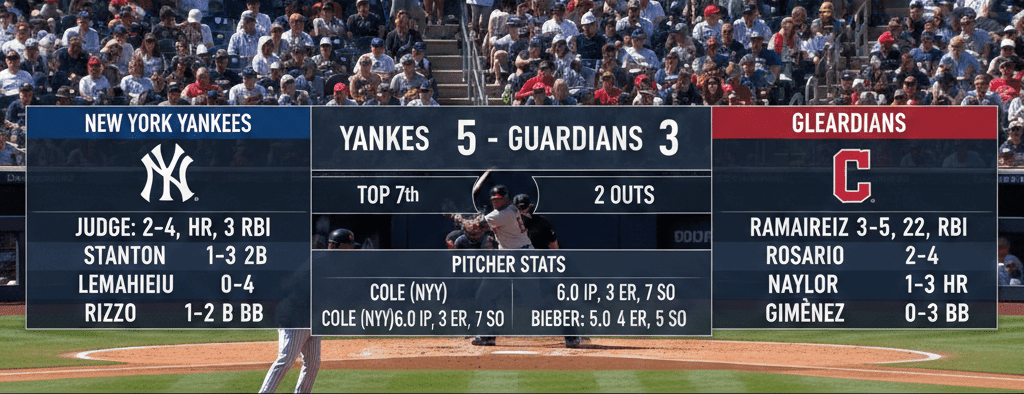 Yankees vs Guardians Action