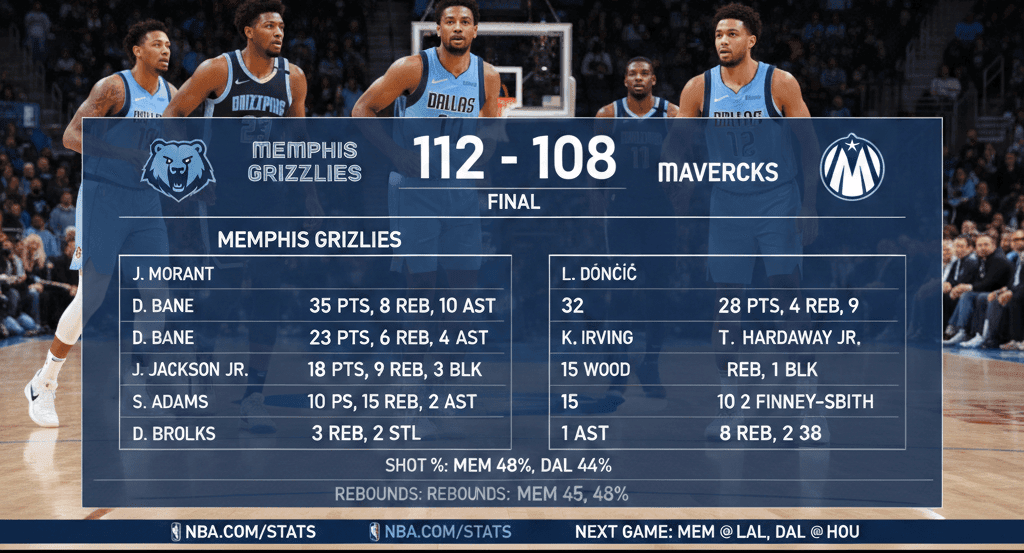 Grizzlies vs Mavericks Intro