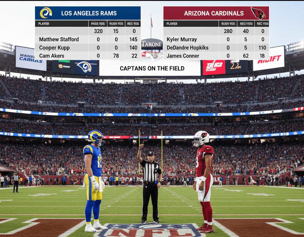 Los Angeles Rams vs Arizona Cardinals Match Player Stats