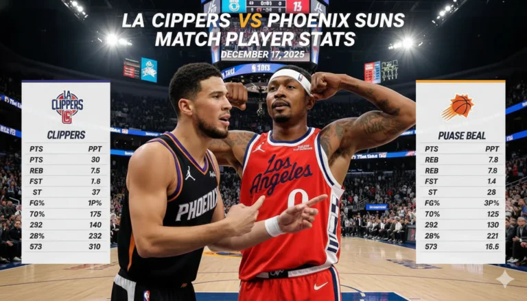 LA Clippers vs Phoenix Suns Match Player Stats