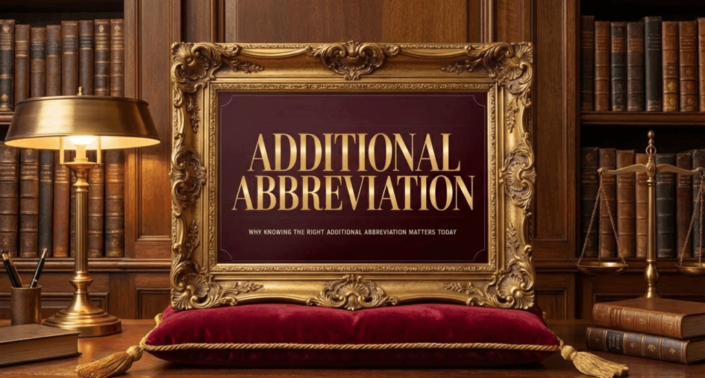 Additional Abbreviation: Meaning, Examples, Medical Use, and Best Writing Tips