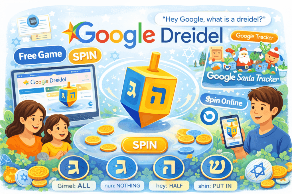 Google Dreidel: Free Online Game, Rules, Letters, and How to Play