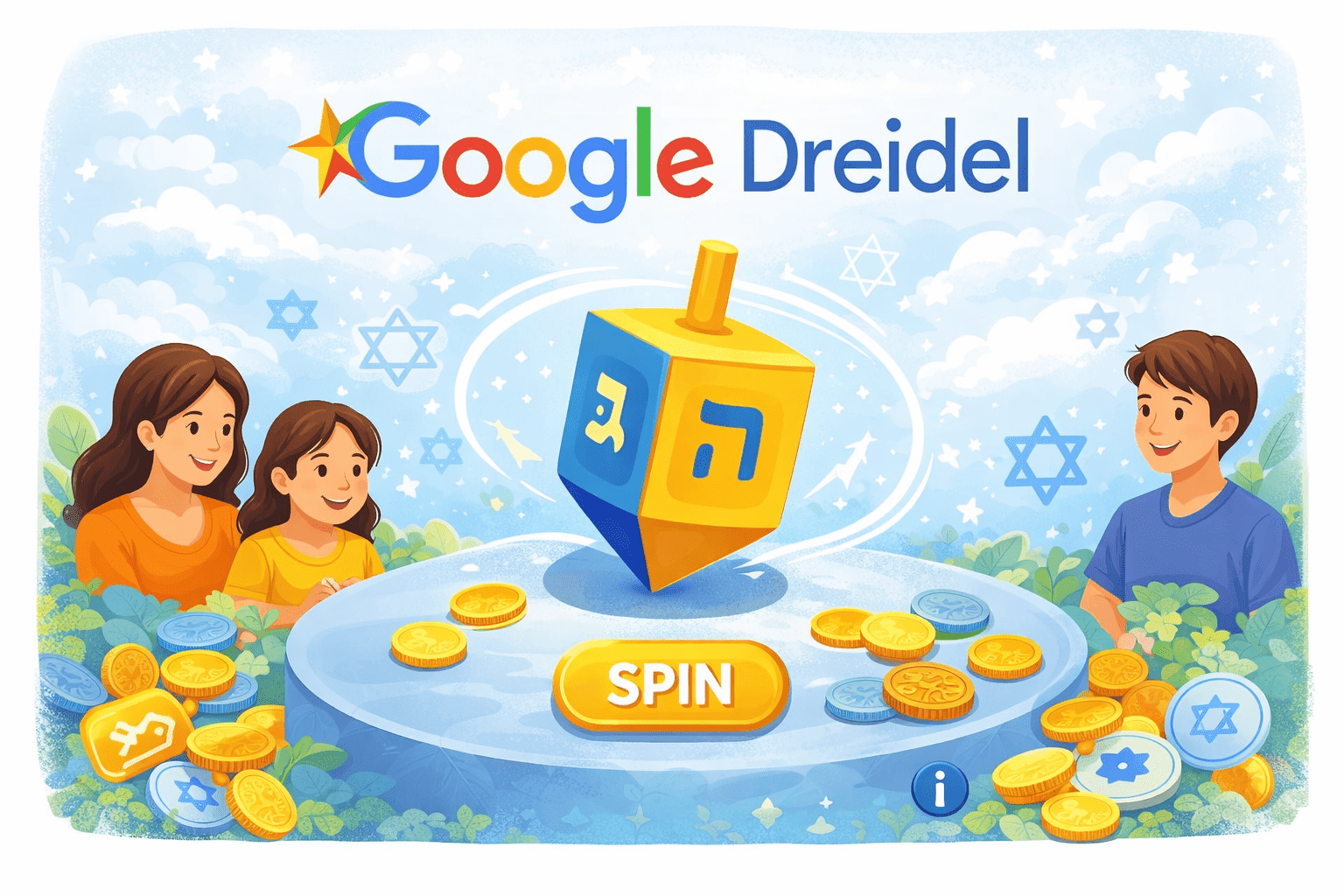 Google Dreidel Online Game