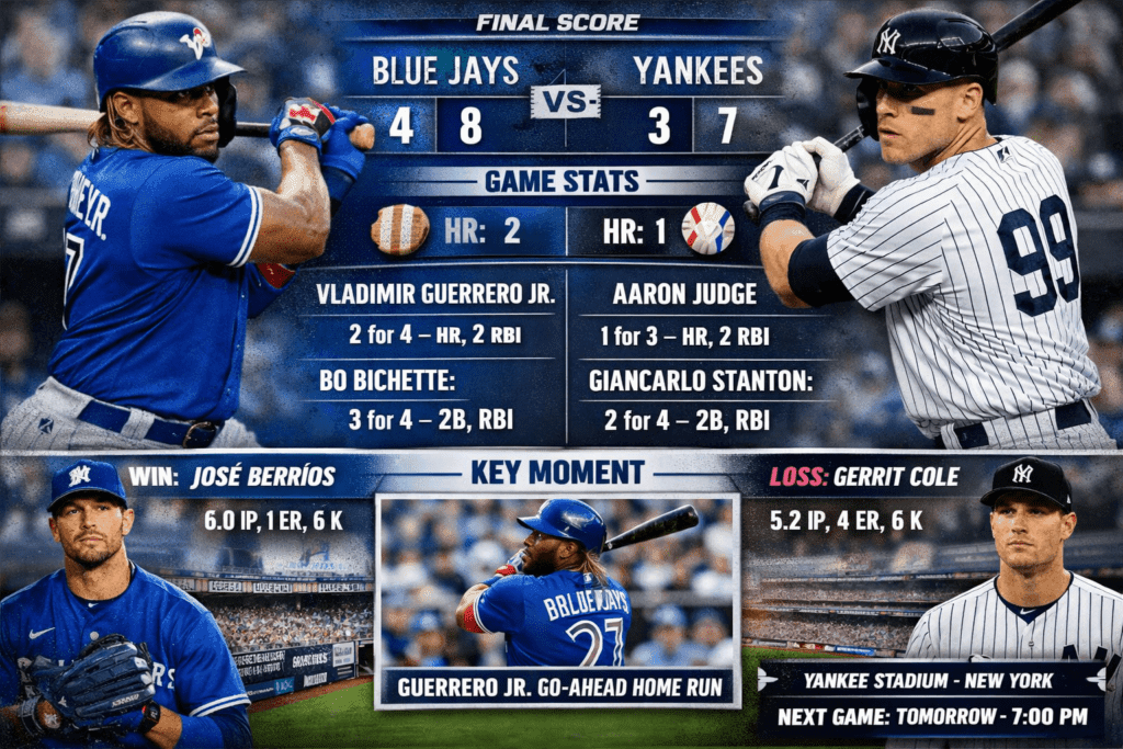 Toronto Blue Jays vs New York Yankees Match Player Stats: The Ultimate 2026 Guide
