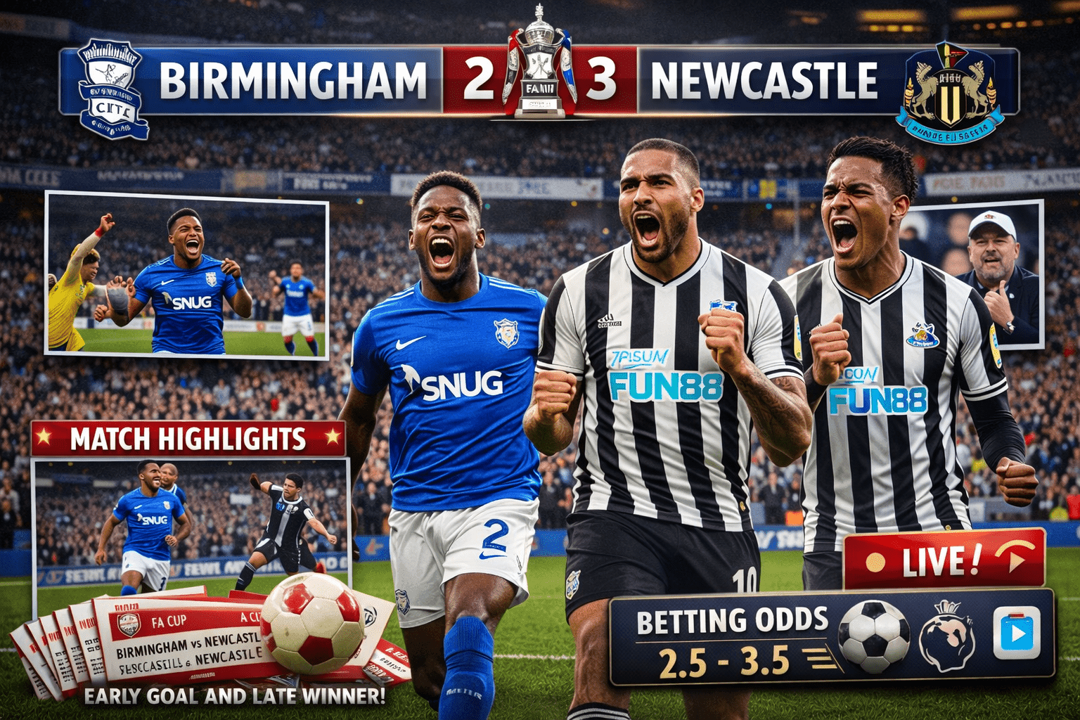 Birmingham vs Newcastle