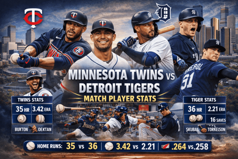 Minnesota Twins vs Detroit Tigers Match Player Stats