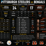 Pittsburgh Steelers vs Bengals Match Player Stats