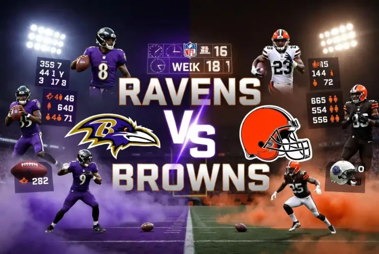 Baltimore Ravens vs Cleveland Browns Match Player Stats