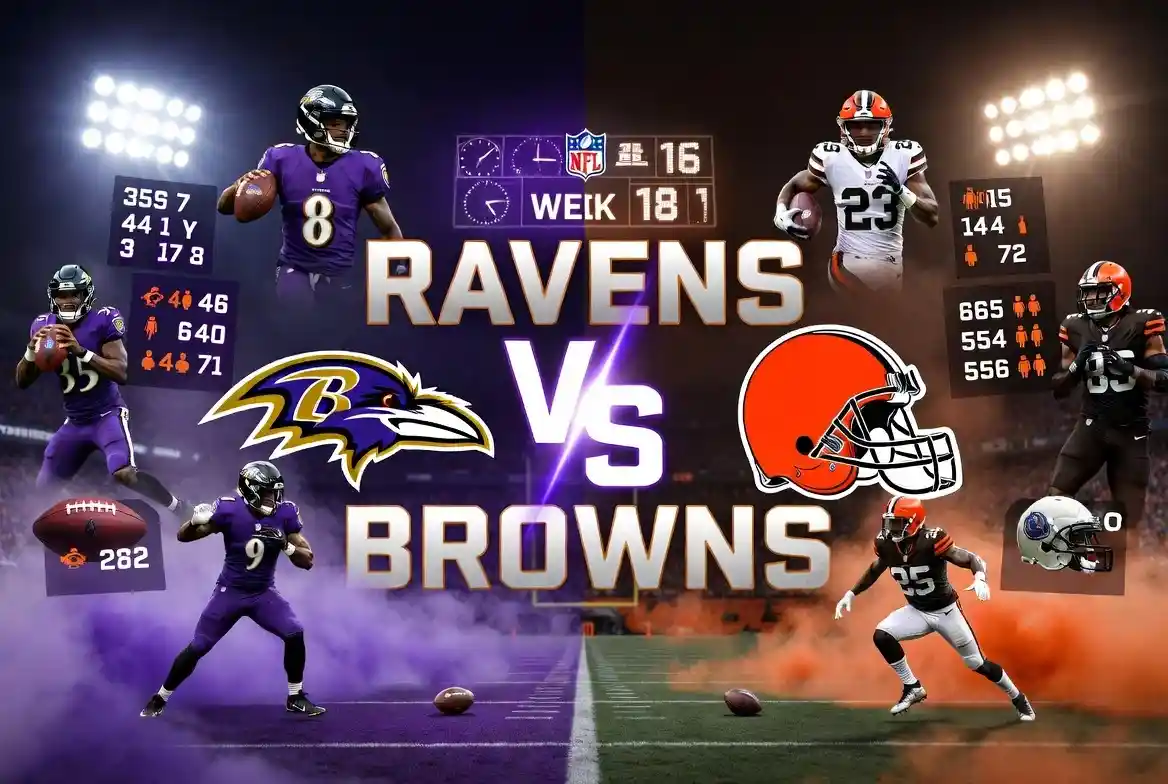 Baltimore Ravens vs Cleveland Browns Match Player Stats