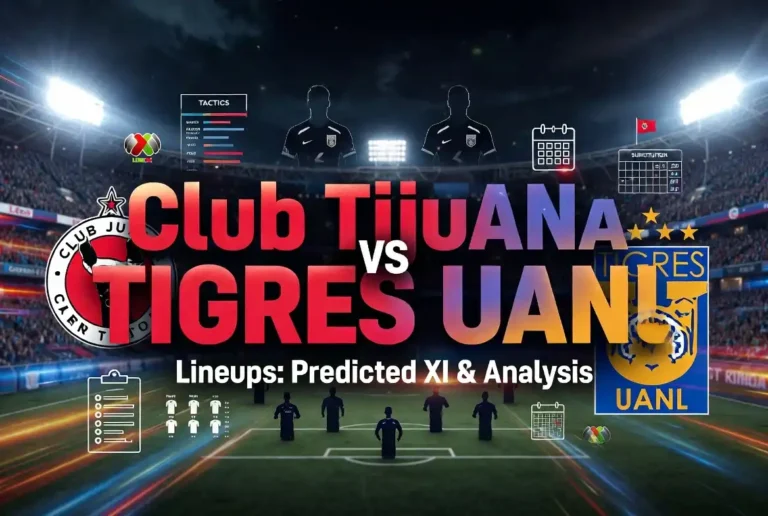 Club Tijuana vs Tigres UANL Lineups