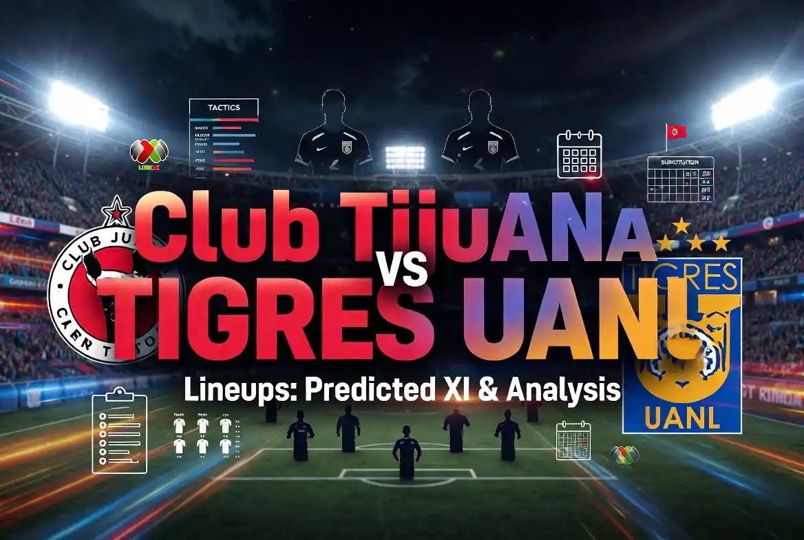 Club Tijuana vs Tigres UANL Lineups