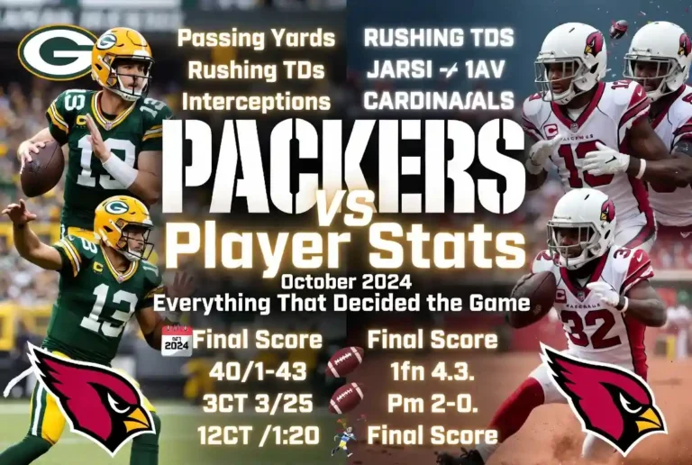 Packers vs Cardinals Player Stats