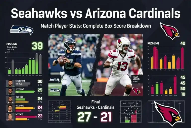 Seahawks vs Arizona Cardinals Match Player Stats