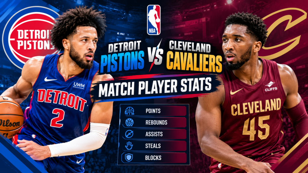 Detroit Pistons vs Cleveland Cavaliers Match Player Stats: Full Game Breakdown